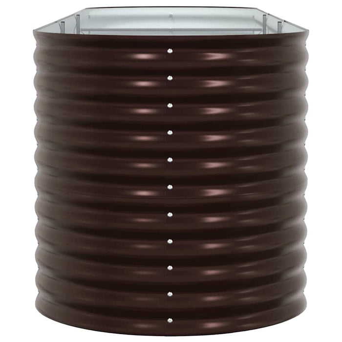 Garden Raised Bed Brown 320 X 80 X 81 Cm Steel Axbbnott