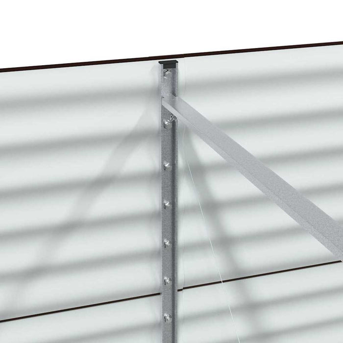 Garden Raised Bed Brown 240 X 80 X 81 Cm Steel Axbbnota