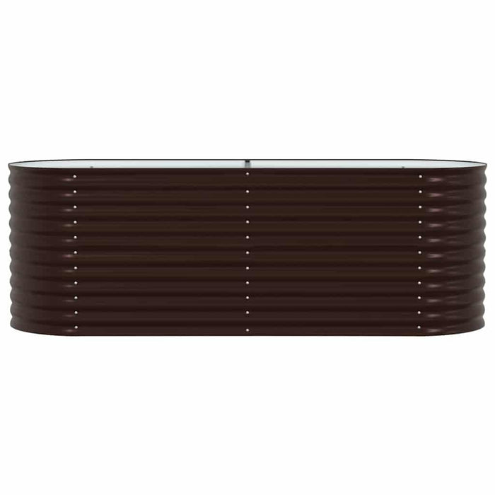 Garden Raised Bed Brown 240 X 80 X 81 Cm Steel Axbbnota