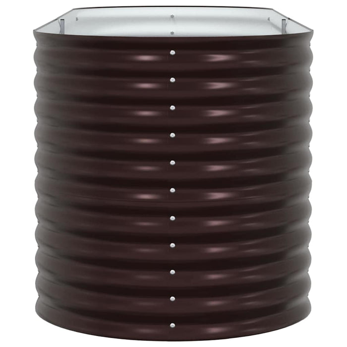 Garden Raised Bed Brown 240 X 80 X 81 Cm Steel Axbbnota