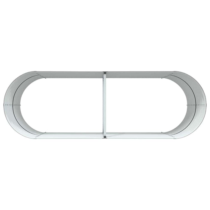 Garden Raised Bed Brown 240 X 80 X 81 Cm Steel Axbbnota