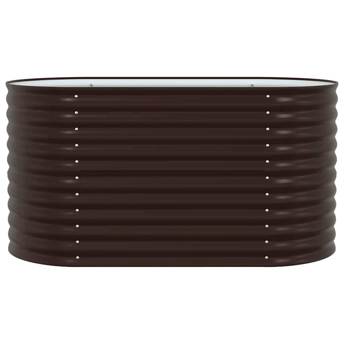 Garden Raised Bed Brown 160 X 80 X 81 Cm Steel Axbbnotp