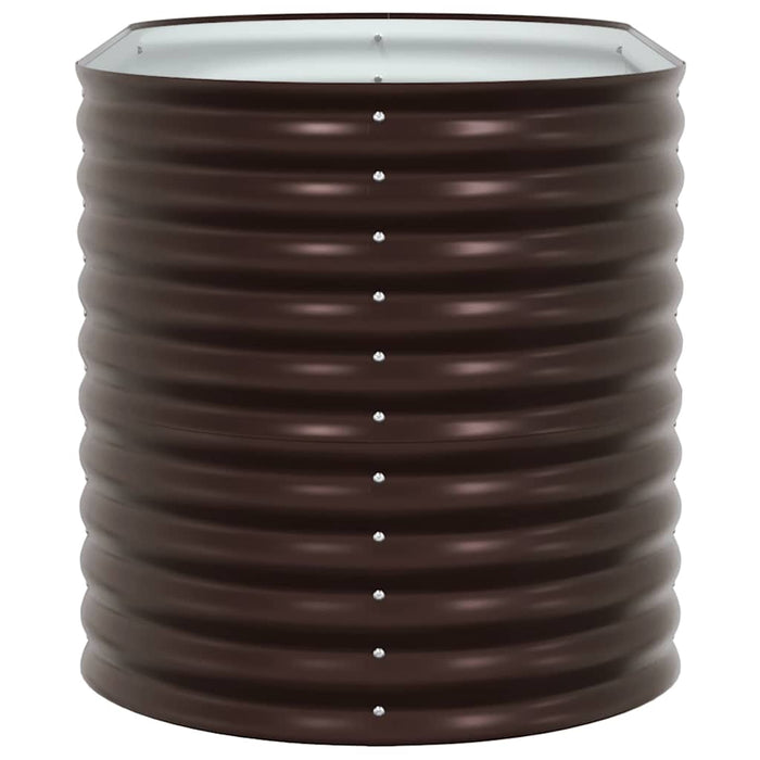 Garden Raised Bed Brown 160 X 80 X 81 Cm Steel Axbbnotp