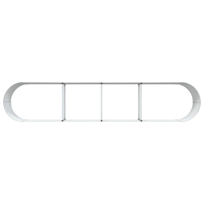 Garden Raised Bed Brown 400 X 80 X 44 Cm Steel Axbbnoti