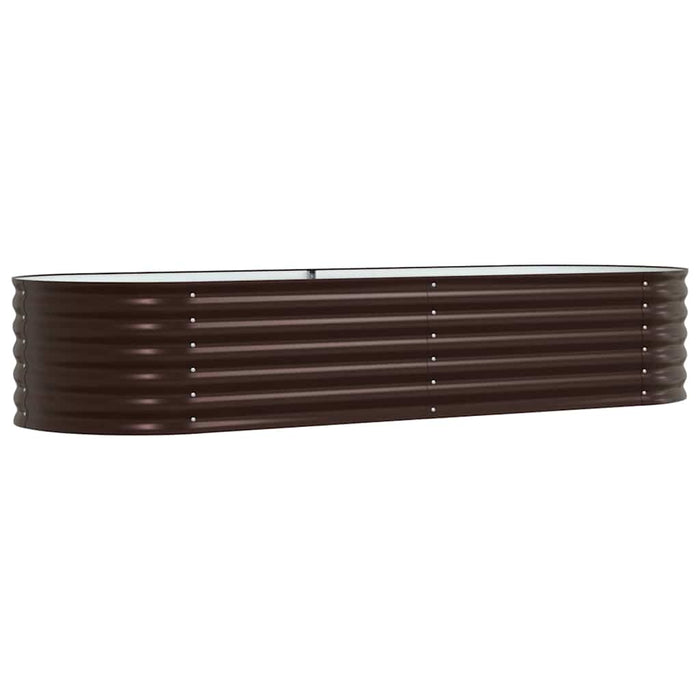 Garden Raised Bed Brown 240 X 80 X 44 Cm Steel Axbbnotk