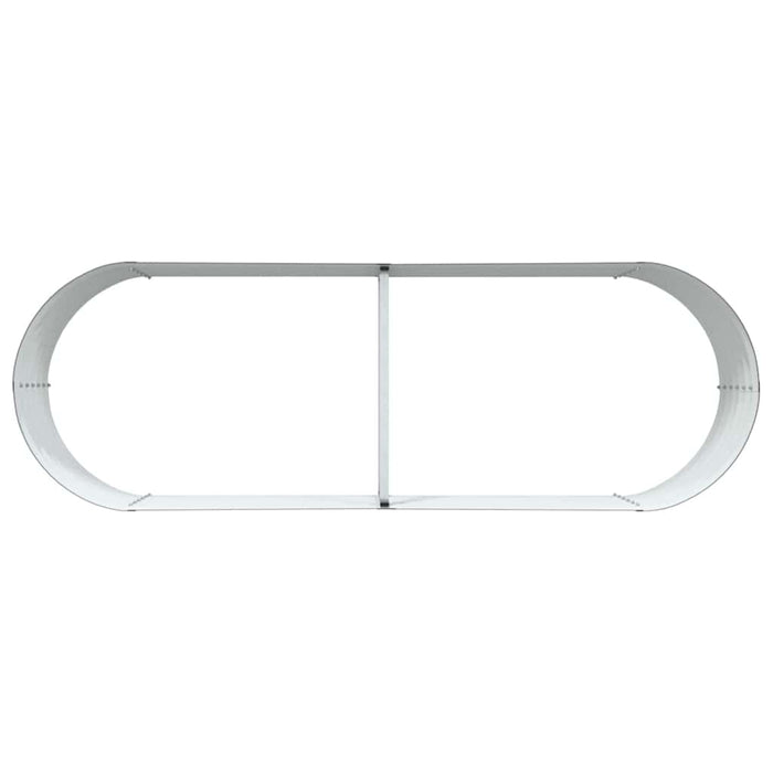 Garden Raised Bed Brown 240 X 80 X 44 Cm Steel Axbbnotk