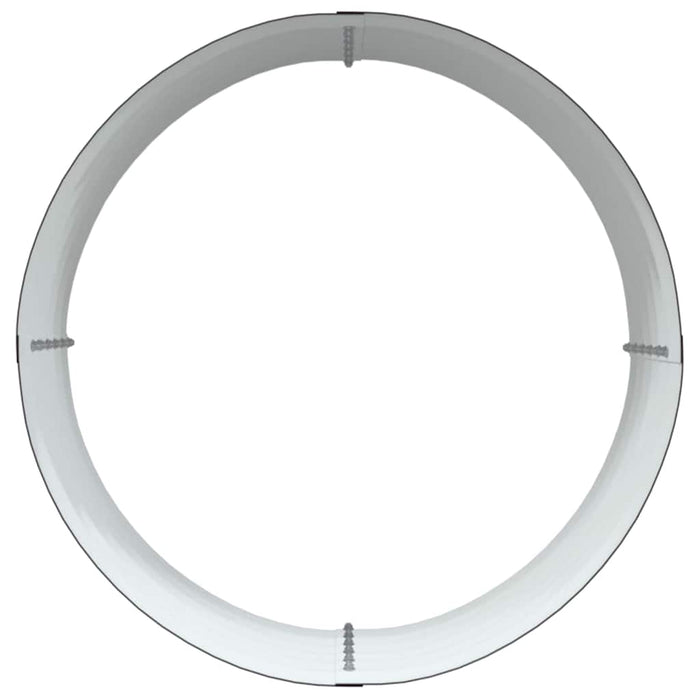 Garden Raised Bed Brown 80 X 80 X 44 Cm Steel Axbbnoao