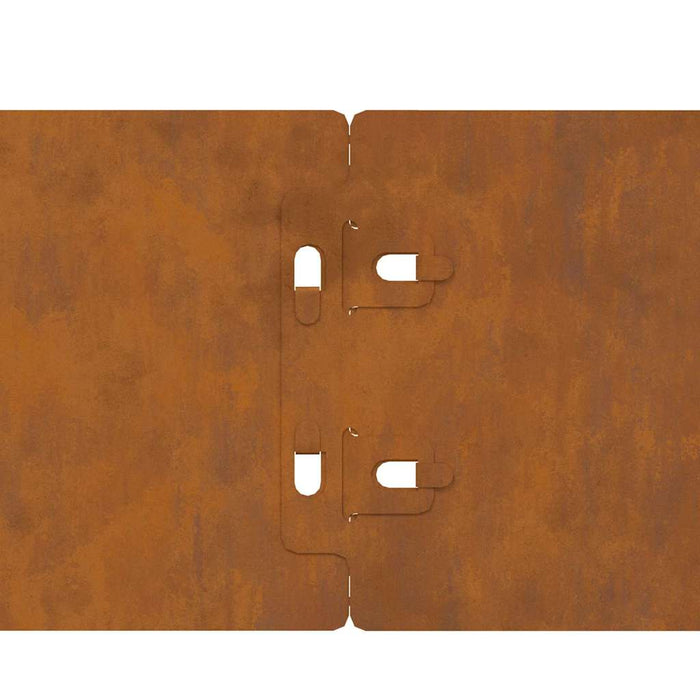 Lawn Edgings 30 Pcs Rusty 103 X 20 Cm Weathering Steel Npnttb