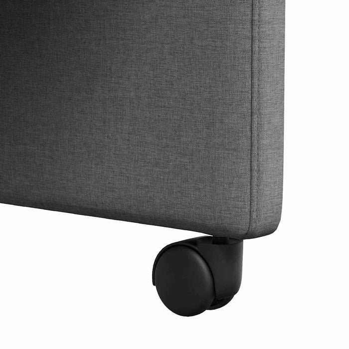 Dining Chairs 2 Pcs Dark Grey 58 X 65 X 94 Cm Fabric Axbointb