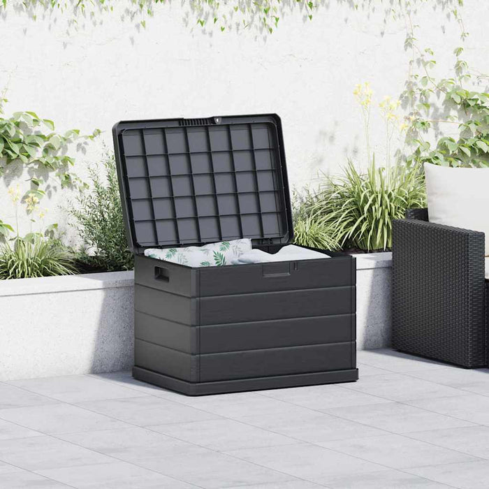 Garden Storage Box - Anthracite, 77.5 X 54.5 X 53 Cm, Plastic, 170 L Axbblank