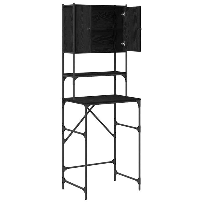 Washing Machine Cabinet Black Oak 68 X 48.5 X 194 Cm Niotlk