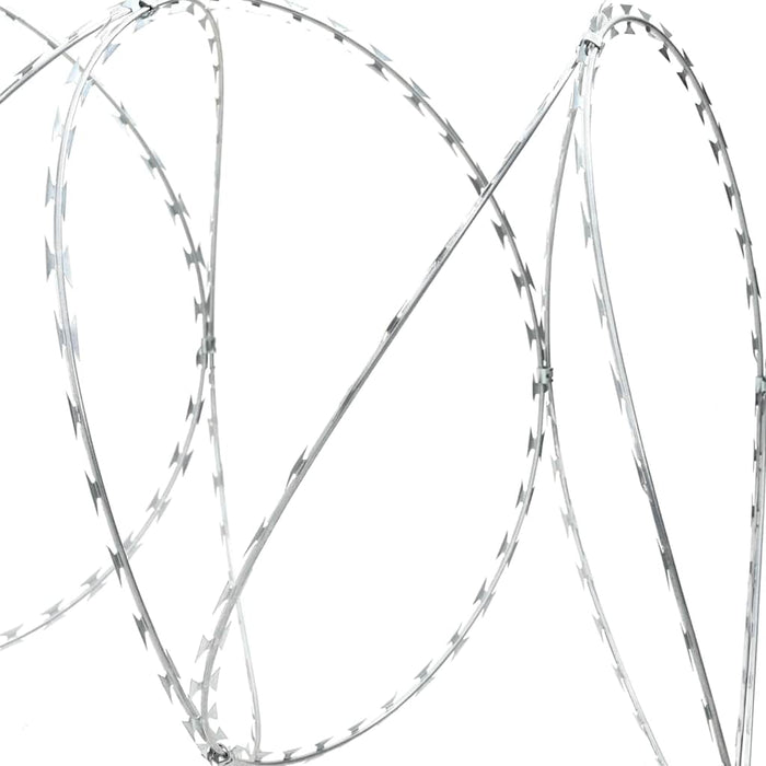 Razor Wire Silver 5000 X 1.9 Cm Galvanised Steel Axbobxln