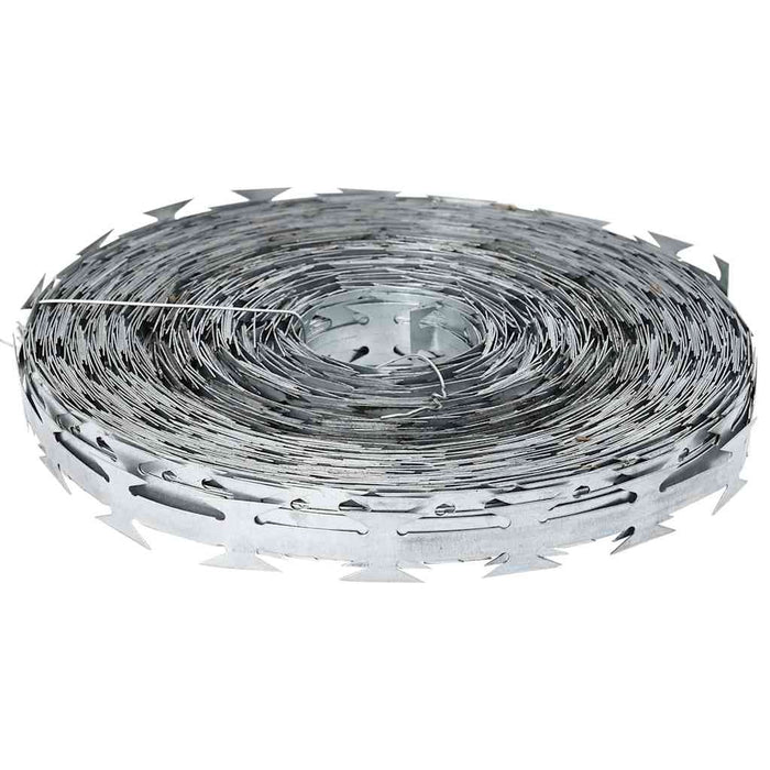 Razor Wire Silver 5000 X 1.9 Cm Galvanised Steel Axbobxln