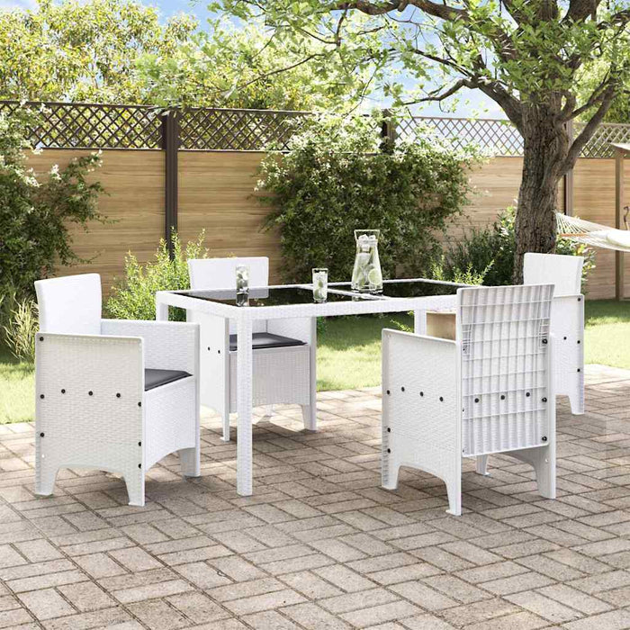 Garden Chairs 4 Pcs White 53 X 49 X 85 Cm Plastic Naiano