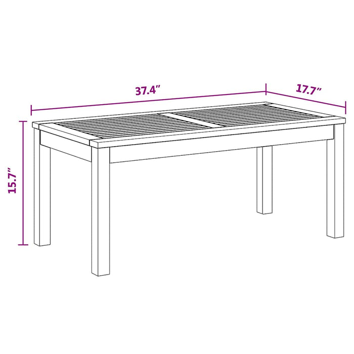 Garden Sofa Set 3 Pcs Natural Solid Teak Wood Ttplnpi