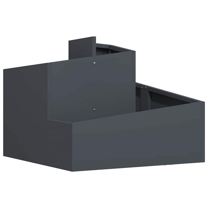 Garden Planter Anthracite 60 X 60 X 50 Cm Cold-Rolled Steel Nitpit