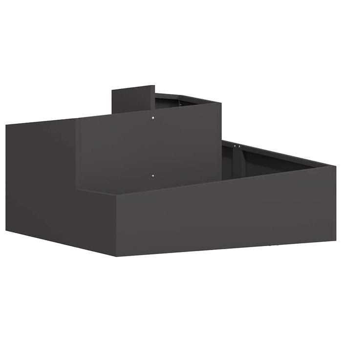 Garden Planter Black 80 X 80 X 50 Cm Cold-Rolled Steel Nitpin