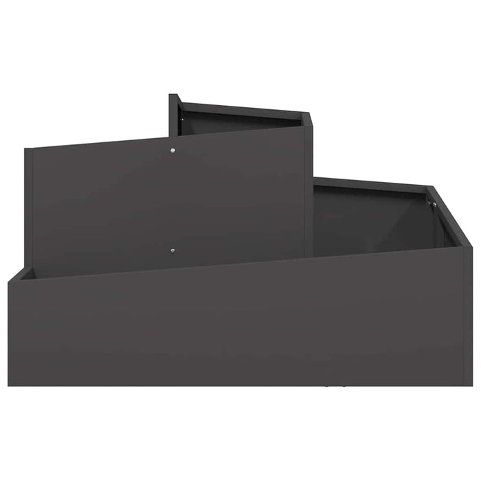 Garden Planter Black 80 X 80 X 50 Cm Cold-Rolled Steel Nitpin