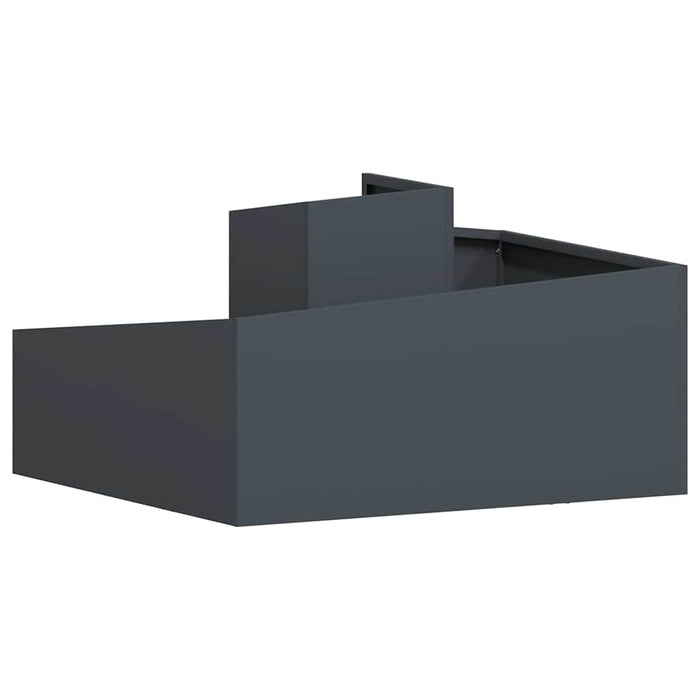 Garden Planter Anthracite 80 X 80 X 50 Cm Cold-Rolled Steel Nitpnb