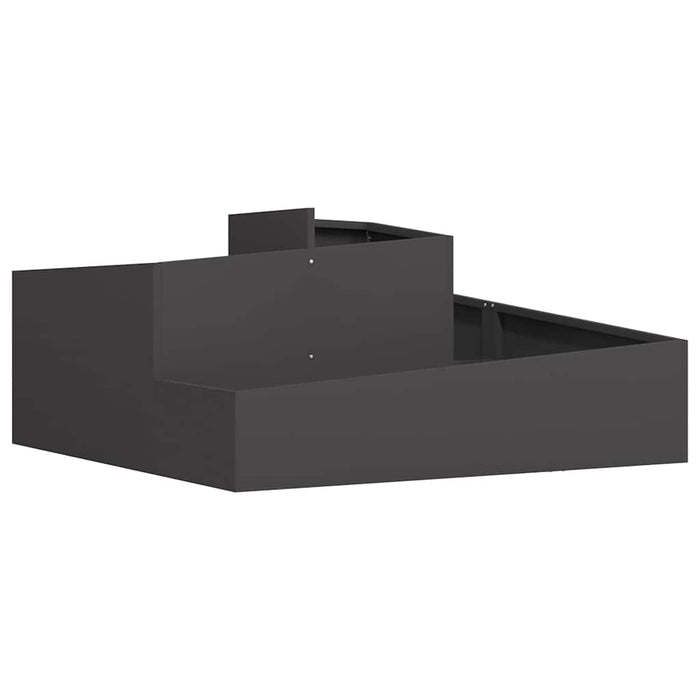 Garden Planter Black 100 X 100 X 50 Cm Cold-Rolled Steel Nitpnp