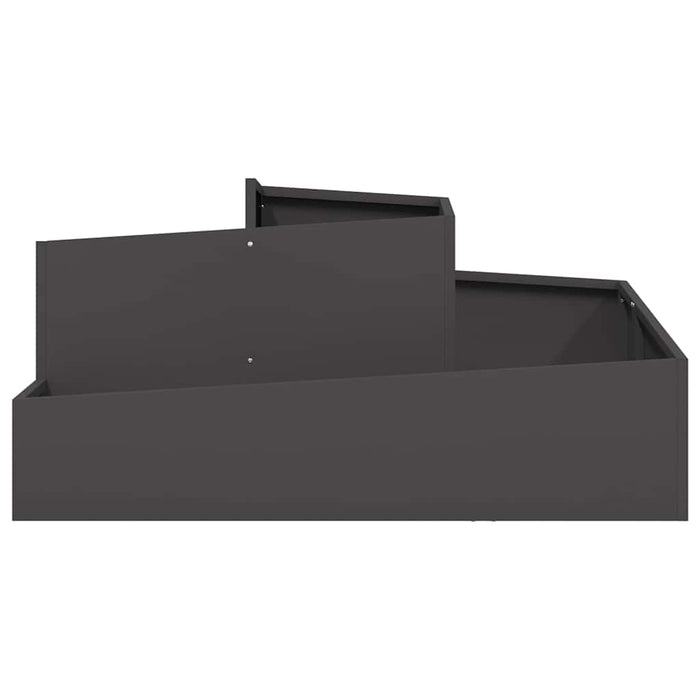 Garden Planter Black 100 X 100 X 50 Cm Cold-Rolled Steel Nitpnp