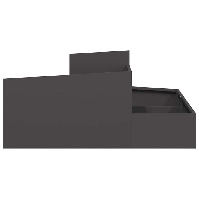 Garden Planter Black 100 X 100 X 50 Cm Cold-Rolled Steel Nitpnp
