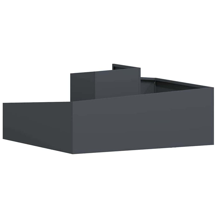 Garden Planter Anthracite 100 X 100 X 50 Cm Cold-Rolled Steel Nitpni