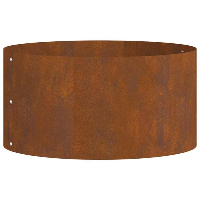Garden Planter Brown 40 X 40 X 20 Cm Weathering Steel Nitlon