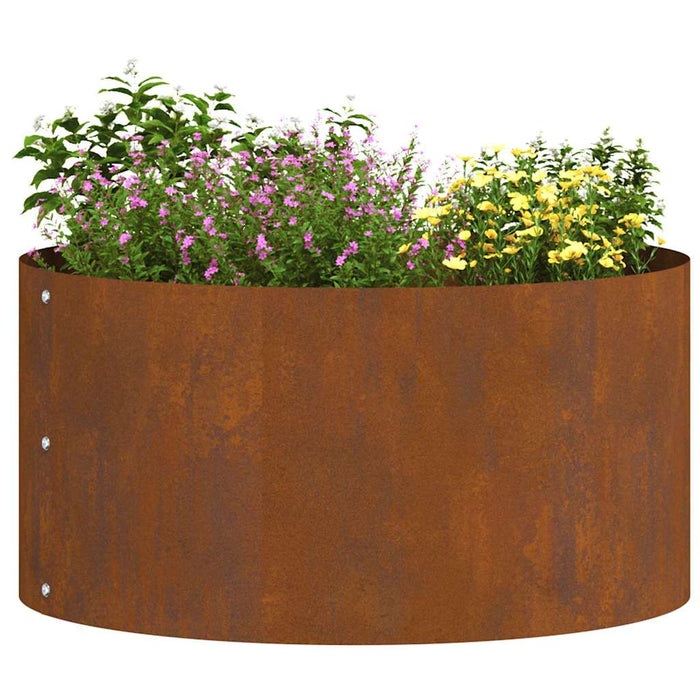 Garden 5 Pcs Brown 40 X 40 X 20 Cm Corten Steel Nitlok