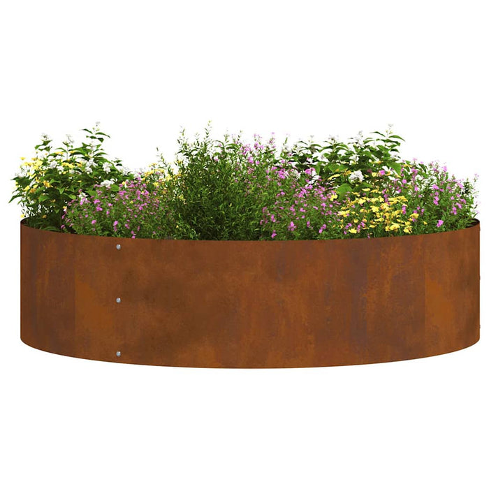Garden Planter 5 Pcs Brown 80 X 80 X 20 Cm Weathering Steel Nitltt