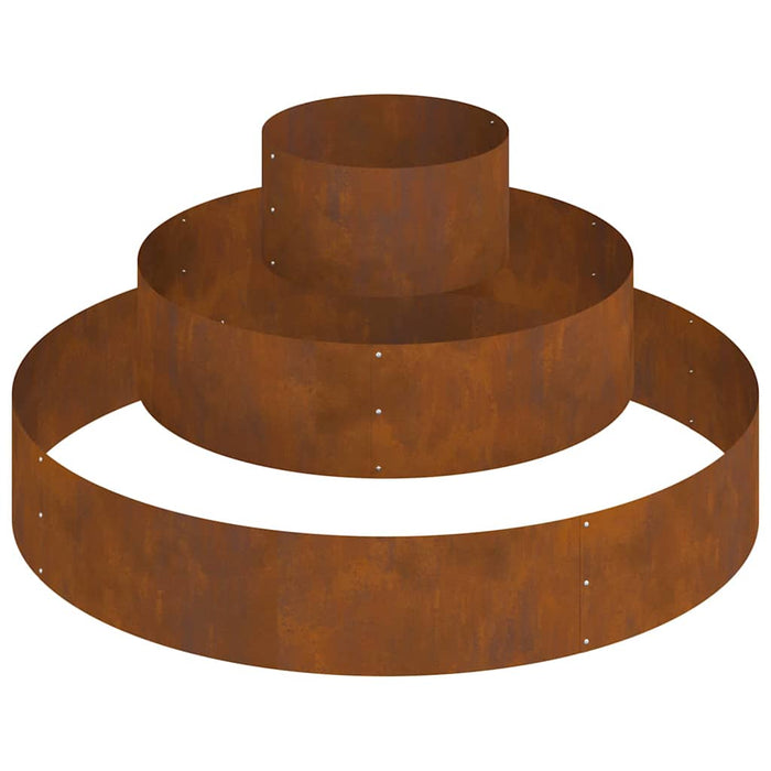 Garden Planter Brown 120 X 120 X 20 Cm Weathering Steel Nitllo