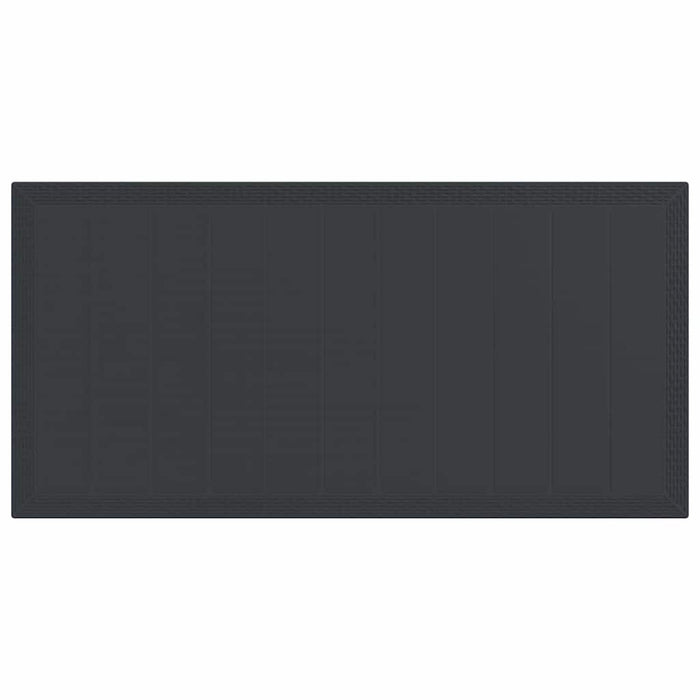 Garden Table Anthracite 200X100X73 Cm Poly Rattan Niolnn