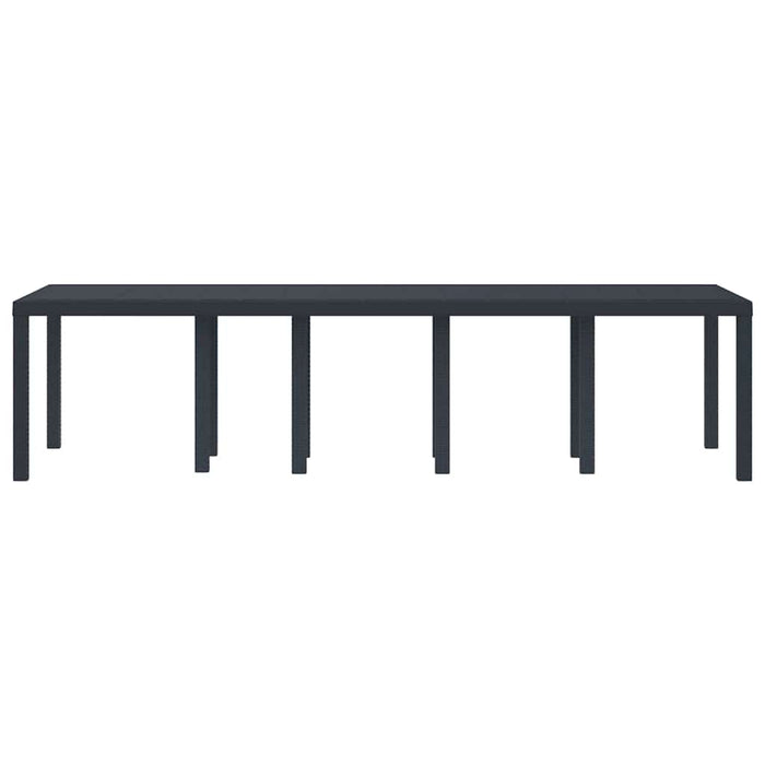 Garden Table Anthracite 300 X 100 X 73 Cm Poly Rattan Ttinpxb