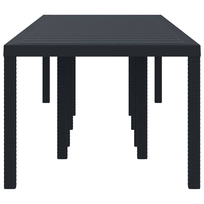 Garden Table Anthracite 300 X 100 X 73 Cm Poly Rattan Ttinpxb