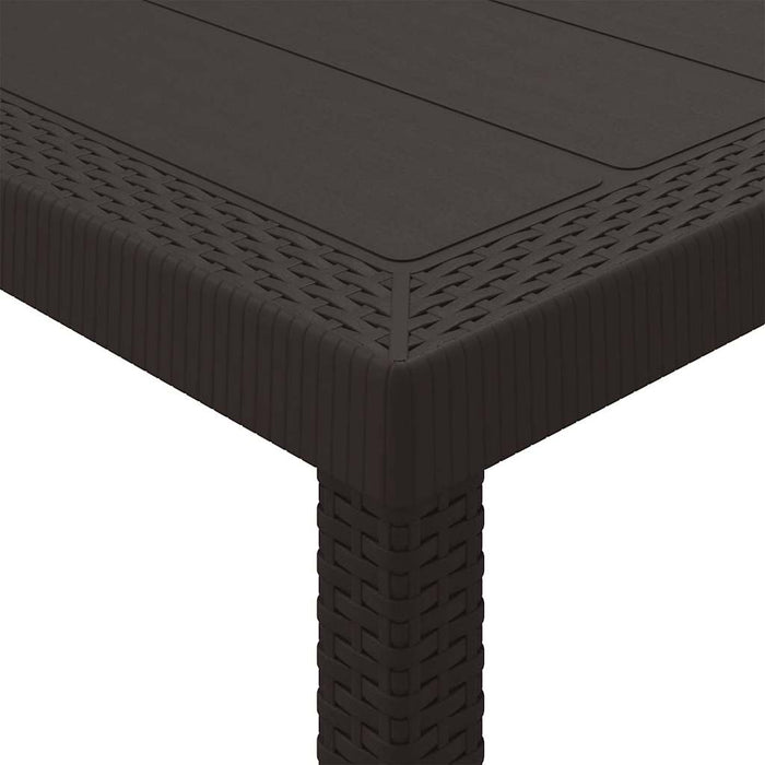 Garden Table Brown 300 X 100 X 73 Cm Poly Rattan Ttinpxo