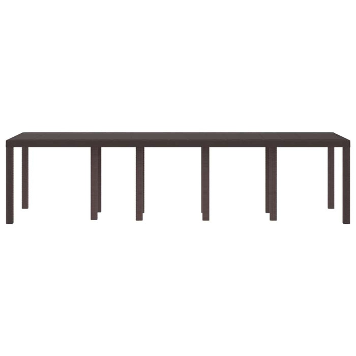 Garden Table Brown 300 X 100 X 73 Cm Poly Rattan Ttinpxo