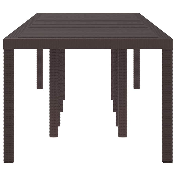 Garden Table Brown 300 X 100 X 73 Cm Poly Rattan Ttinpxo