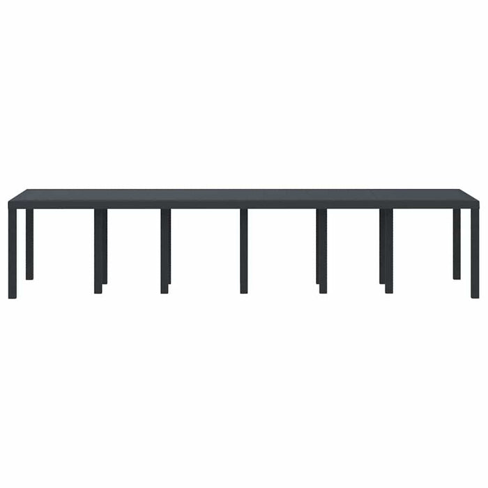 Garden Table Anthracite 350 X 100 X 73 Cm Poly Rattan Ttinpxa