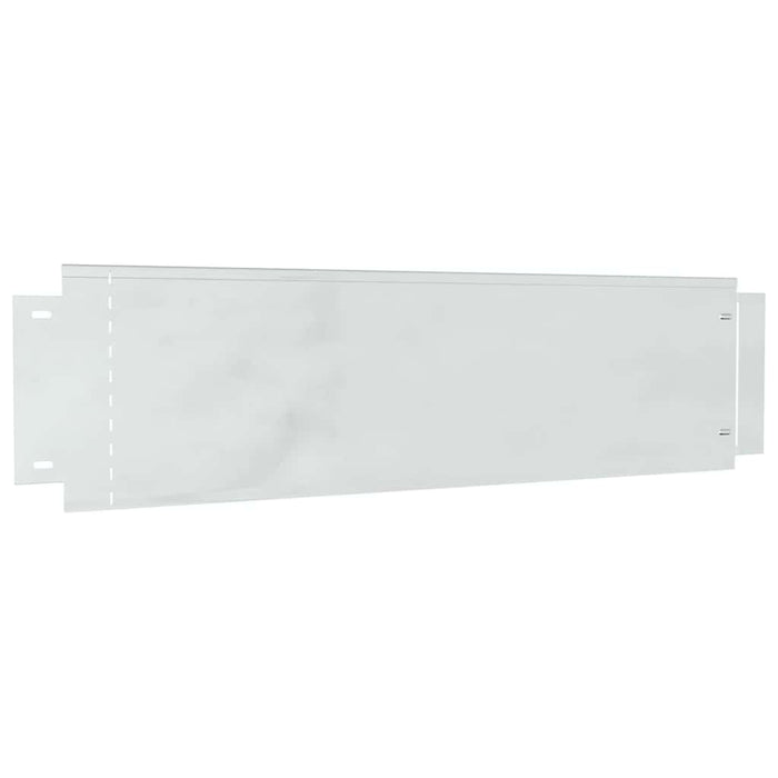 Lawn Edgings 5 Pcs Silver 100 X 25 Cm Galvanised Steel Axbbnloa