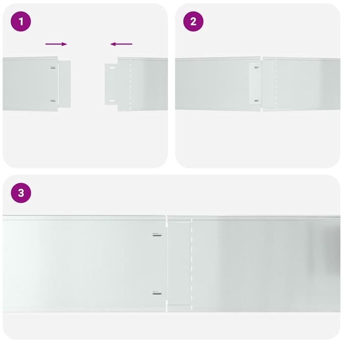 Lawn Edgings 5 Pcs Silver 100 X 25 Cm Galvanised Steel Axbbnloa