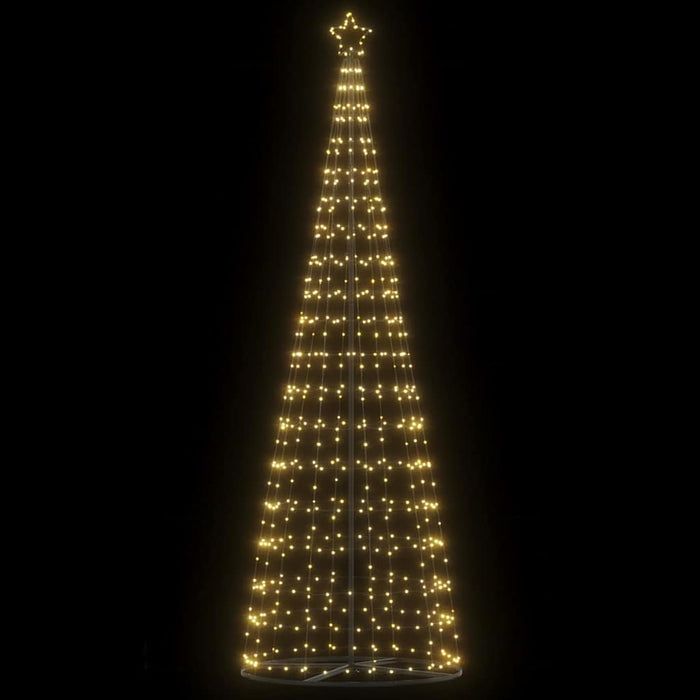 Led Christmas Tree With Ground Spikes Warm White 255 Cm Iron Axboxloi