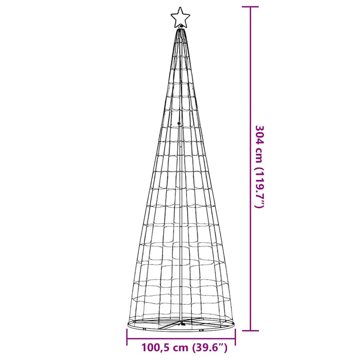 Led Christmas Tree With Ground Spikes Warm White 255 Cm Iron Axboxloi