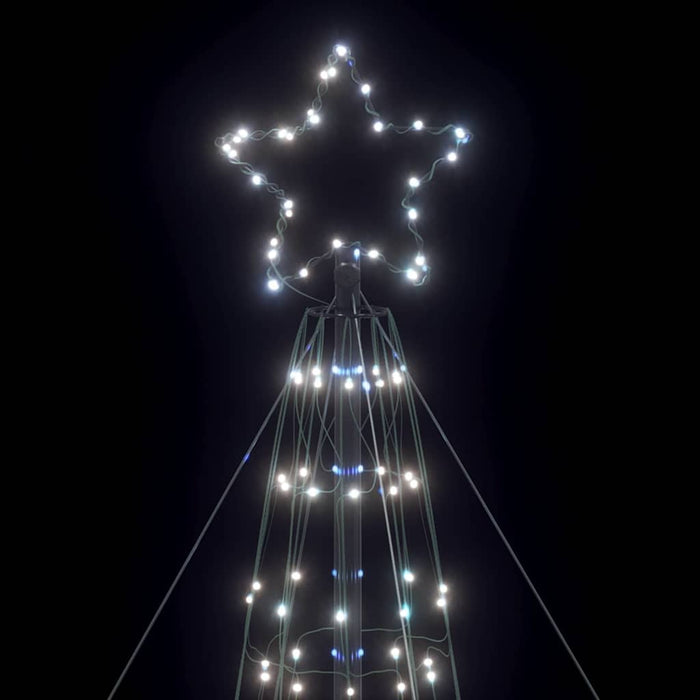 Led Christmas Tree With Ground Spikes Cool White 255 Cm Iron Axboxlxb
