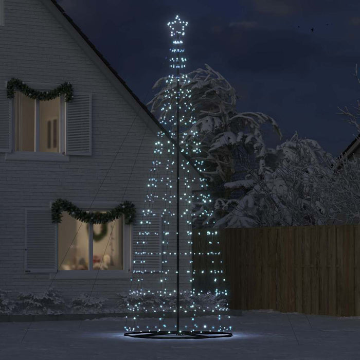 Led Christmas Tree With Ground Spikes Cool White 255 Cm Iron Axboxlxb