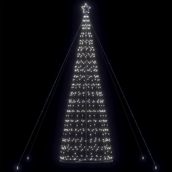 Led Christmas Tree With Ground Spikes Cool White 255 Cm Iron Axboxlxb