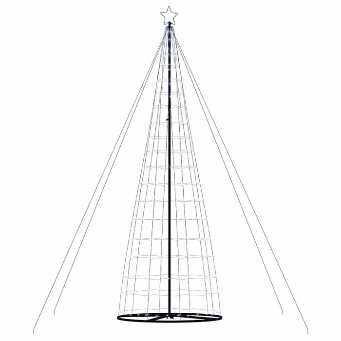 Led Christmas Tree With Ground Spikes Cool White 255 Cm Iron Axboxlxb