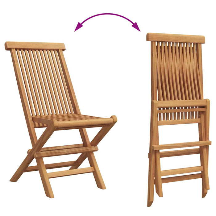 Garden Dining Set 3 Pcs Brown Solid Teak Wood Ttnpklo