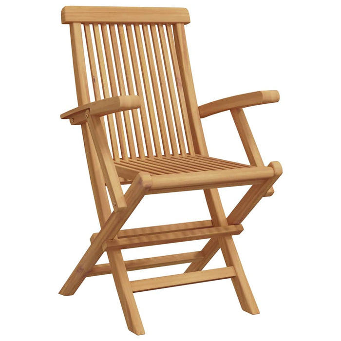 Garden Dining Set 3 Pcs Brown Solid Teak Wood Ttnpkla