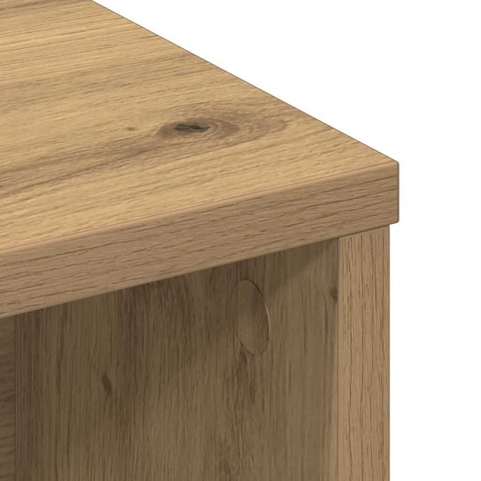Headboard Cabinet With Shelf Artisan Oak Engineered Wood Nikaap
