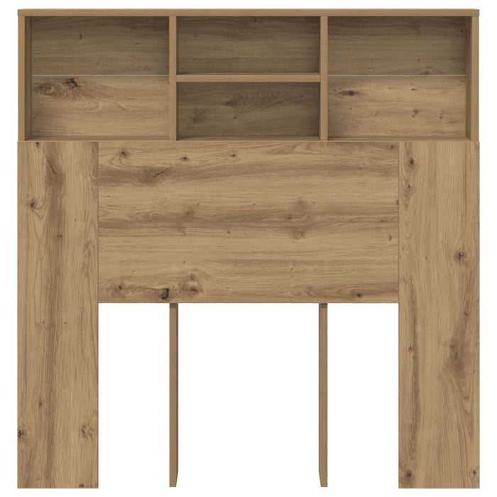 Headboard Cabinet With Shelf Artisan Oak Engineered Wood Nikaap